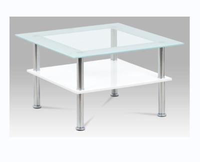 China modern cheap glass top stainless steel table legs coffee table for sale