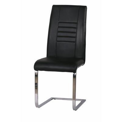 China Modern Modern Kitchen Furniture Dining Chairs Outdoor PU Leather Dining Chair With Metal Legs for sale