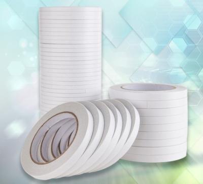 China Customizable Adhesion Double Sided Cotton Paper Tape Roll For All Surface Bonding for sale