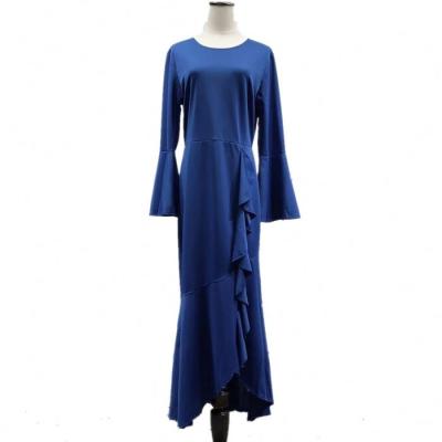 China Moroccan kaftan dress duabi abaya jilbab robe polyester and spandex newest muslim women clothing for sale