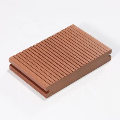 China Modern Manufacturer Fire Resistance Outdoor WPC Flooring Solid Composite Decking For Swimming Pool for sale