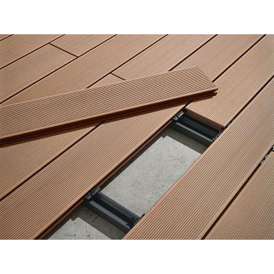 China EUROPEAN Pool Garden Flooring Plant WPC Plastic Decking Fire Protection Waterproof Outdoor Wood Cavity Deck for sale