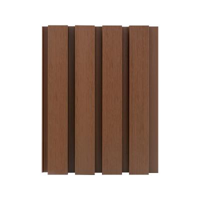 China Modern Eco Friendly Slat Laminated Modern Wood Embossed WPC Wall Panel Exterior Flooring for sale