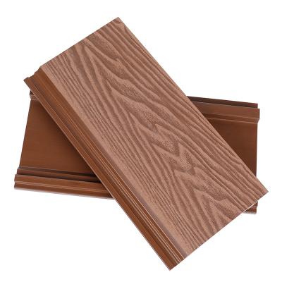 China Wpc Design 3d Wood Grain Environmental Friendly Easy Installation Exterior Composite Decorative Panel Interior External Wall Cladding for sale