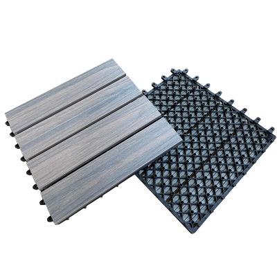 China EUROPEAN DIY WPC Exterior Decking Tiles Low Maintenance Easy-to-install for sale