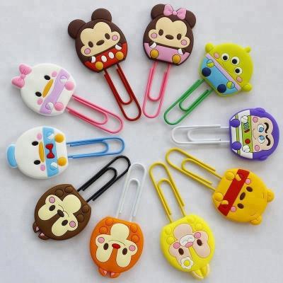 China 2D/3D stationery creative double star merlot egg yolk brown bear PVC glue marker soft paperclip for sale