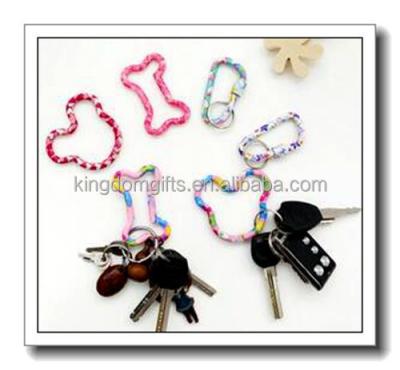 China Durable Flower Printed Aluminum Carabiner , Carabiner Key Chain for sale