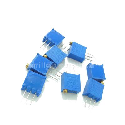 China PC Pins New and Original TRIMMER 250K OHM 0.5W PC PIN TOP 3296W-1-254IF for sale