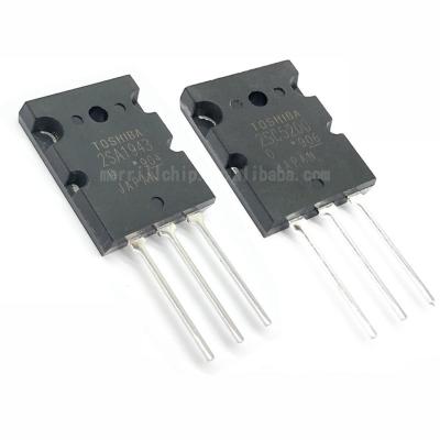 China 100% Original Merrillchip Audio IC Hot Sale IC Transistor A1943 C5200 2SA1943 2SC5200 Pair Audio Tube TO-3PL 2SA1943 for sale