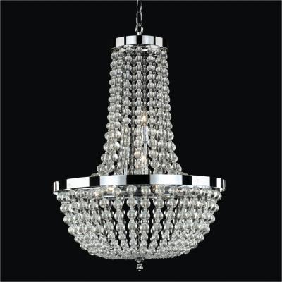 China Crystal Beaded Chandelier Modernism Silver Small Decorative Lighting Hanging Light Fixture for sale