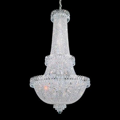 China Traditional Classic Imperial Empire Entrance Chandelier in Silver Finish for sale