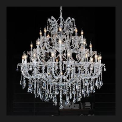 China Chandelier Maria Theresa Antique Iron+crystal+GLASS Crystal Ball Chrome Plated Chandelier for sale