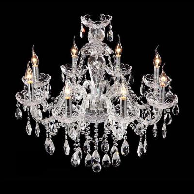 China Iighting Style Marie Therese Modern Iron Glass Crystal Decorative Antique French Chandelier Lighting with 8 Lights for sale