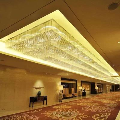 China Custom and Project Lighting Modern Square Long Chandelier for Hotel Kitchen Ceiling for sale