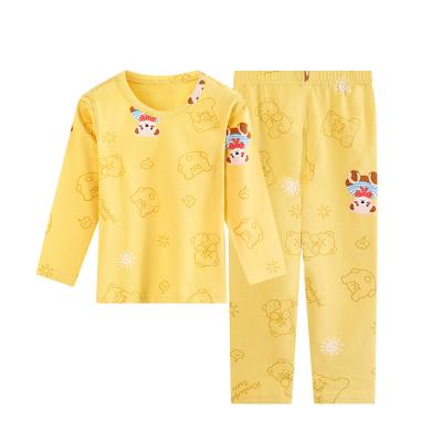 China Autumn Clothes Long Trousers Suits QUICK DRY cotton combed cotton pure baby children's home service pajamas for sale