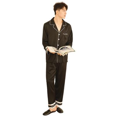 China Chic High Quality QUICK DRY Pajamas Set Fit Teens Autumn Men Sleep Suit Night Pajamas for sale