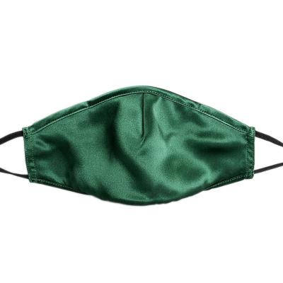 China Mulberry 100% Washable Reusable New Fashion Breathable 3 Layer Mask Silk Dry Natural Satin Silk Face Mask for sale