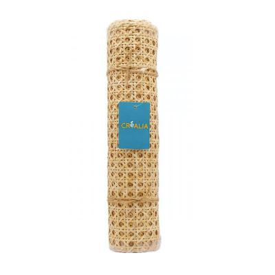 China Hot Selling Handmade Cut and Rolled Natural Mesh Rattan Cane Handmade Material Webbing for sale