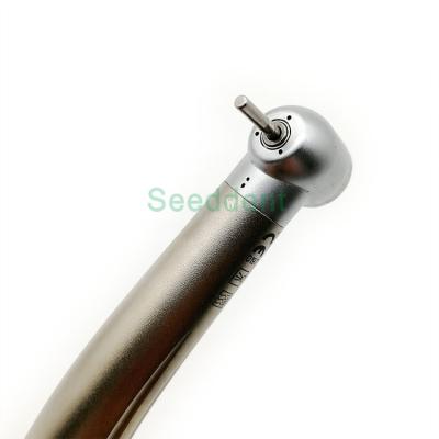 China 1.59mm~1.6mm Titanized Dental Handpiece Push Button High Speed ​​With Single Water Jet / Dental Air Turbine for sale