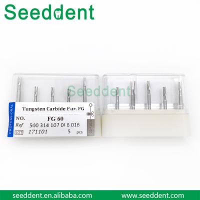 China Dental FG Carbide Burs For High Speed ​​Handpiece / Tungsten Carbide Burs SE-F045 for sale