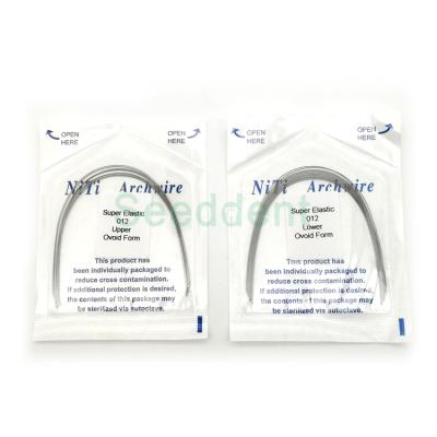 China Dental Orthodontic Super Elastic Niti Arch Round Orthodontic Cable / Wire 10 12 13 14 16 18 20 for sale