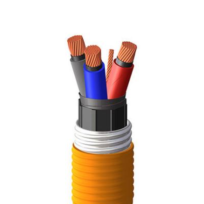 China TECK 90 High Voltage 3-Core AWG6 Cable High Voltage Construction Cable with Copper Conductor and XLPE Insulation for sale