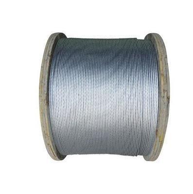 China High Quality BS Standard 7/8 AWG Galvanized Steel Cable Stay Wire Medium Voltage Insulated for Construction for sale