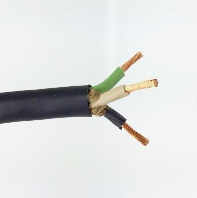 China H07RN-F Cable Low Voltage 3x1.5mm2 Flexible Pure Copper Rubber Insulated for Construction for sale