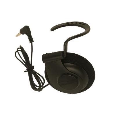 China Single Side Cheap Wired Headphones For Tour Guide City Bus One Ear Earphone Ear Clip Single Side Hook for sale