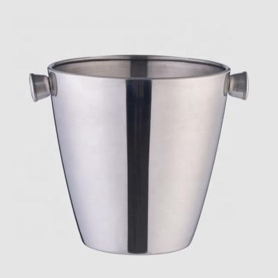 China Sustainable Factory Direct 3L Customized Large Stainless Steel Metal Buckets With Handle for sale