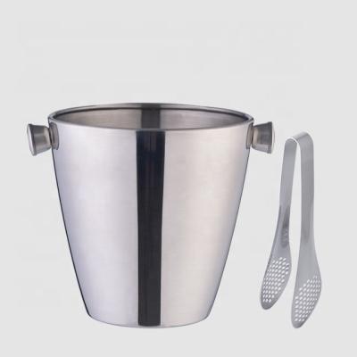 China Viable factory direct 3L table OEM laser light stainless steel drink cooking insulated wine cooler chrome ice bucket bucket beer for sale