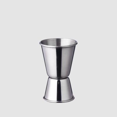 China Viable factory direct wholesale mini silver stainless steel barware wine measure 15ml 30ml for sale