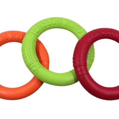 China Wholesale Price Viable Fashion Popular Dogs Heavy Duty Eva Pet Pull Ring Bite Dog Floating Flying Discs Toys for sale