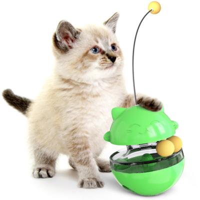 China Disjoint Cat Toy Cat Ball Viable Rocker Turntable Funny Stick for sale