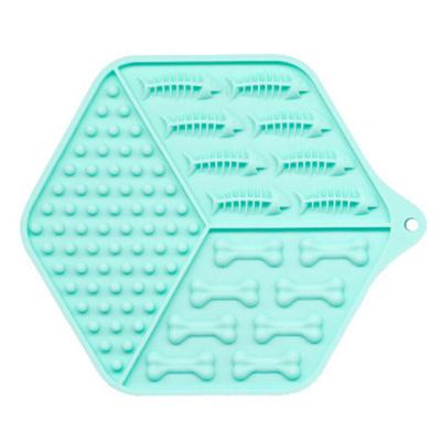 China Pet Stored Silicone Slow Food Plate Fashion Cat And Dog Licking Pad Pet Slow Food Anti-Clogging Mat for sale