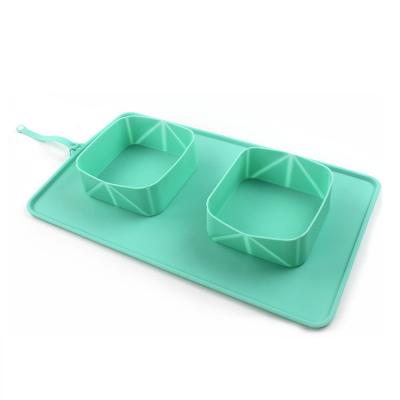 China Stored Collapsible Portable Silicone Pet Bowl for sale