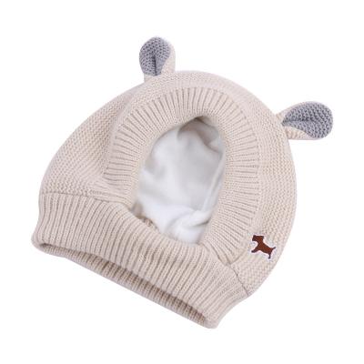 China New products of the viable Amazon pet knitted pet dog head set hat warm autumn and winter rabbit ear pet hat for sale