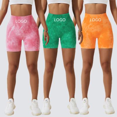 China Breathable Bermuda College Yoga Soft Smooth Stretchy Biker Shorts Tummy Control High Waist Butt Seamless Gym Shorts Women Pop! crack! for sale