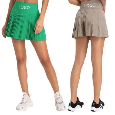 China SKIRTS Falda Tenis Mujer Ropa De Tenis Stretchy Liner 2 In 1 Golf Sports Skort Quick Dry Cool Touch High Waist Tennis Running Skirt for sale