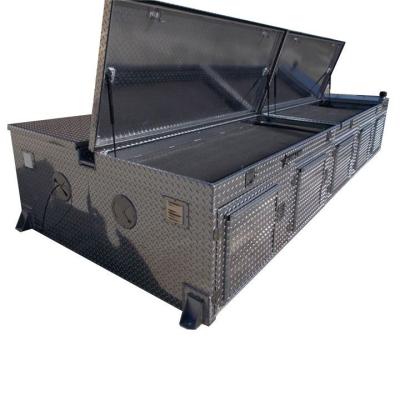 China High hardness kennel aluminum ute tray body alloy dog ​​box hunting dog cages box for ute for sale