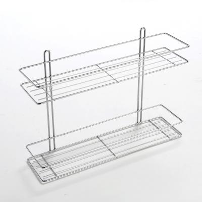 China 2 Tiers Toiletries Storage Rack Kitchen Rack Multifunctional Sustainable Bathroom Shelf for sale