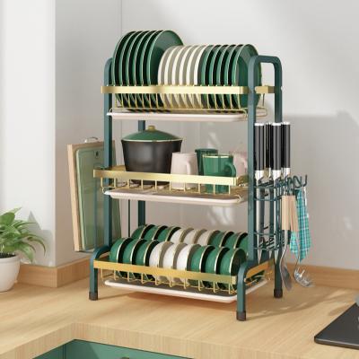 China Sustainable Wholesale Multi Functional Multi Layer Storage Dish Racks Kitchen Drying Rack Dish Rack Dish Rack for sale