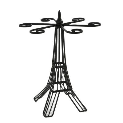 China Viable Eiffel Towel Style Wine Glass Storage Rack Stemware Wine Glass Rack Kitchen Wine Glass Display Rack for sale