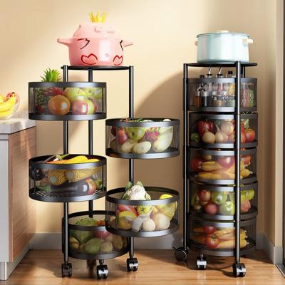 China Sustainable Home Organization Rotating 360 Degree Non-Slip Kitchen 3 Tiers Spice Racks Cabinet Shelf for sale