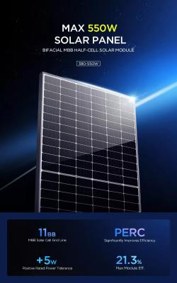 Chine toit solaire de 400w 450w picovolte montant les panneaux solaires 600w des systèmes 500W 550W 210mm à vendre