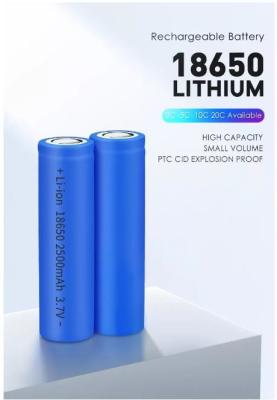 China 2500mah 3000mah LFP 18650 Cells 3500mah 3.7 V Li Ion Battery for sale