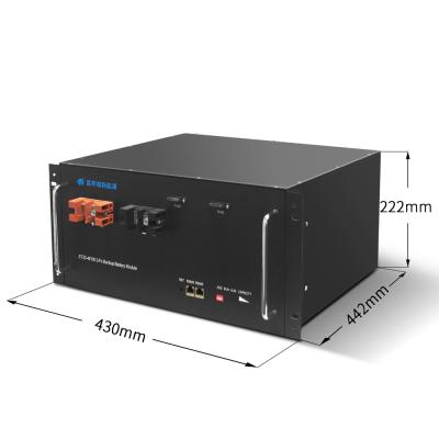 China 2u 3u 4u Server Ups Rack Mounted Battery , 48v 100ah Lithium Ion Battery for sale