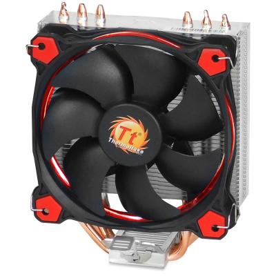 China TT (Thermaltake) processor Riing according to the CPU heatsink (support heat pipe AM4-3 - 12cm red light wind Riing for sale