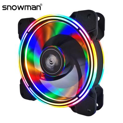 China Cool CPU SNOWMAN 120mm RGB Case Fan Quiet Quiet 12CM PC Fan for sale