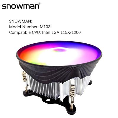 China Computer Case SNOWMAN CPU Cooler 120mm Screw Bracket Radiator For Intel LGA 12 for sale